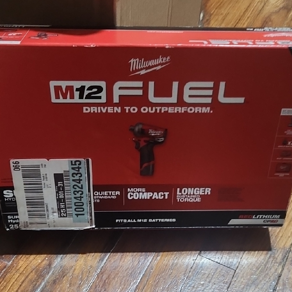 Milwaukee M12 FUEL Cordless Impact Wrench - Red